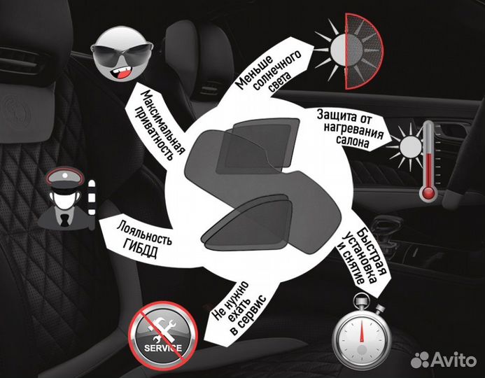 Каркасные шторки на Toyota Land Cruiser 200
