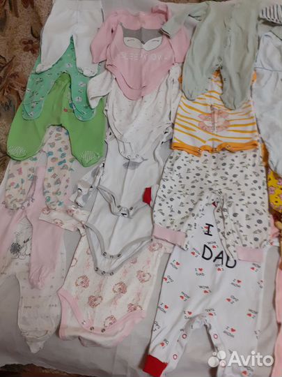 Вещи пакетом на девочку от 3 мес до 1 года