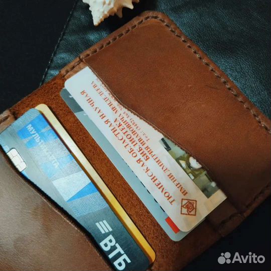 Кошелек мужской кожаный