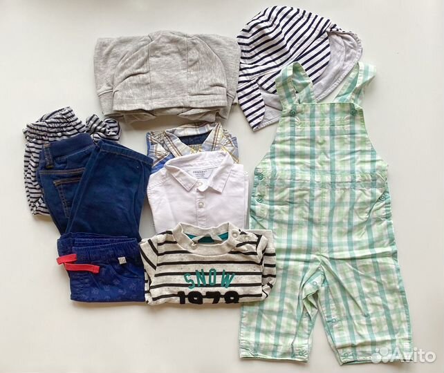 Одежда пакетом для мальчика 68 74