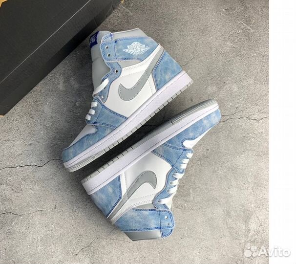 Кроссовки nike AIR jordan retro 1 blue