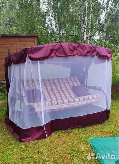 Качели садовые 4-х местные