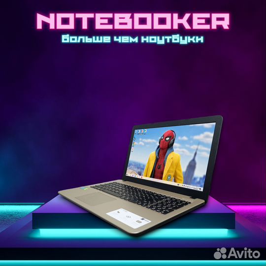 Ноутбук Asus D540N intel(4ядра) /4гб/500гб/2гб/win