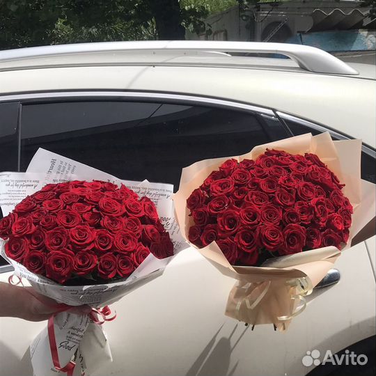 Цветы, букеты, 101 роза