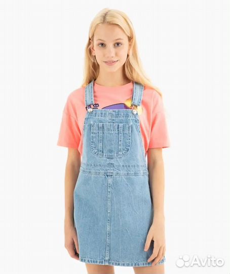 Джинсовый сарафан для девочки 152