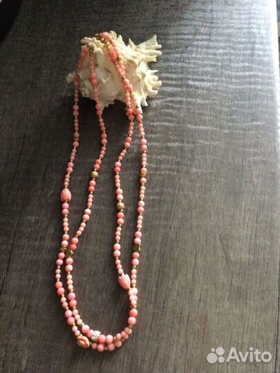 Бусы коралл