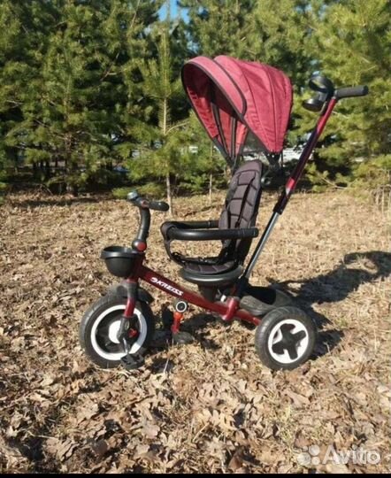 Детский велосипед с родительской ручкой