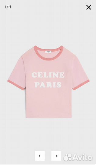 Футболка женская Celine розовая