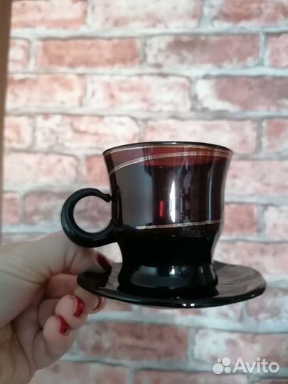 Кофейный сервиз из стекла