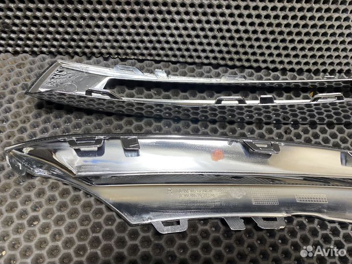 Хром накладка дхо Mercedes GL GLS 166