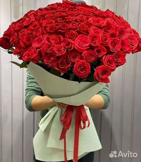Розы высокие Доставка цветов