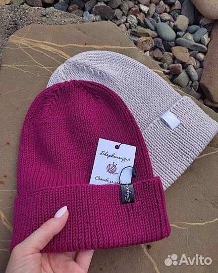Шапки вязаные ручной работы для детей и взрослых