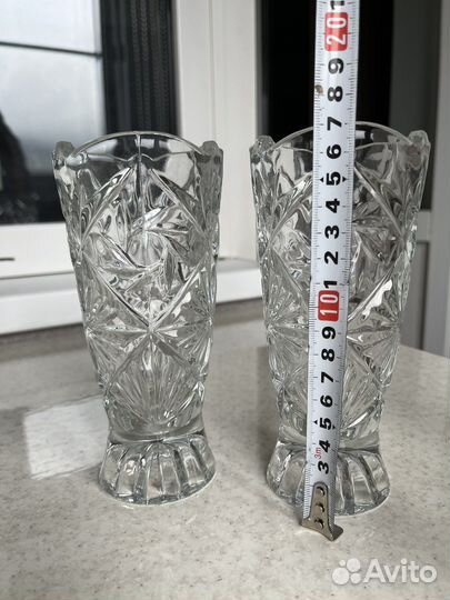 Ваза хрустальная