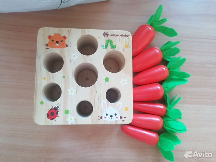 Деревянный сортер морковки