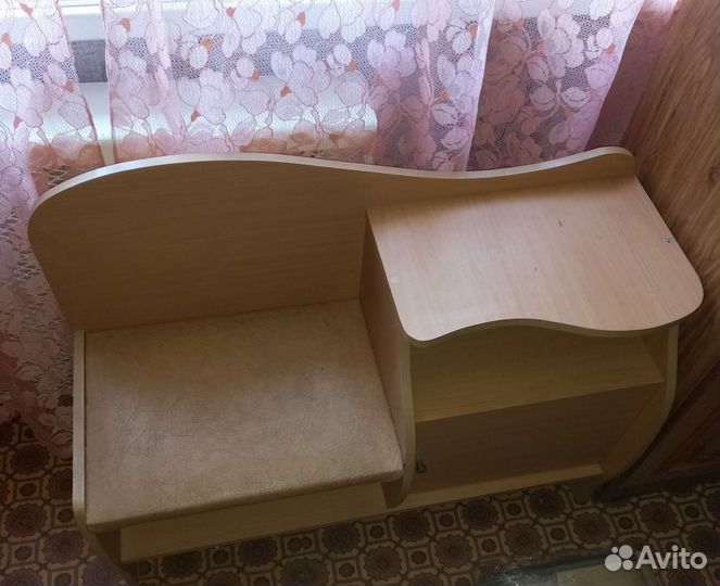 Тумба для обуви с сиденьем