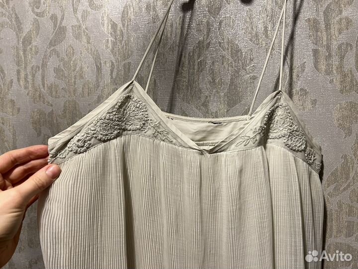 Белый сарафан макси