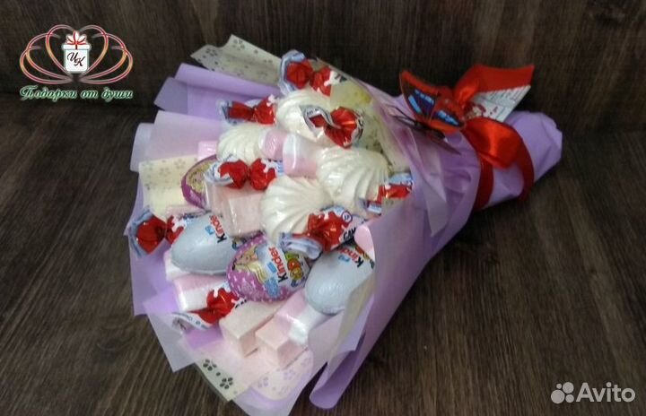 Подарок, съедобный букет, сладкий букет
