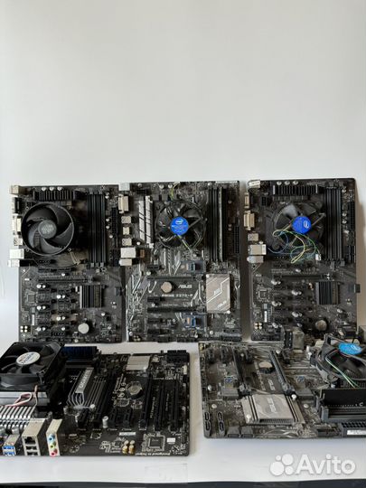 Материнская плата с процессором разные