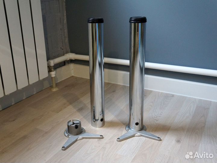 Ножка мебельная 60 х 460 мм с регулировкой, 2 шт