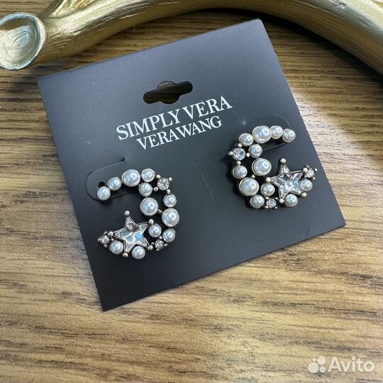 Серьги Simply Vera by Vera Wang луна и звезды