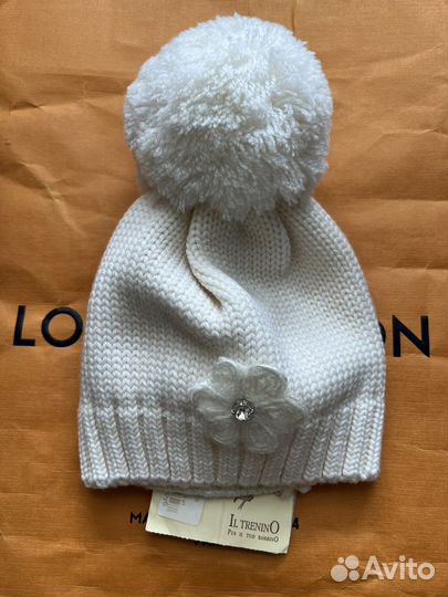 Шапочка для девочки il trenino оригинал шерсть