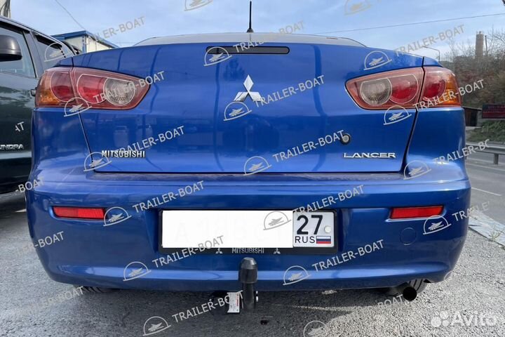 Фаркоп Mitsubishi Lancer X 2007-2012, рама и крюк шар 50 мм, 49191