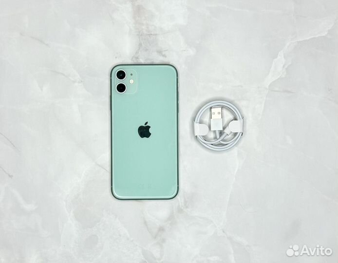 iPhone 11 64Gb Green (83%,гарантия,чек,sim)
