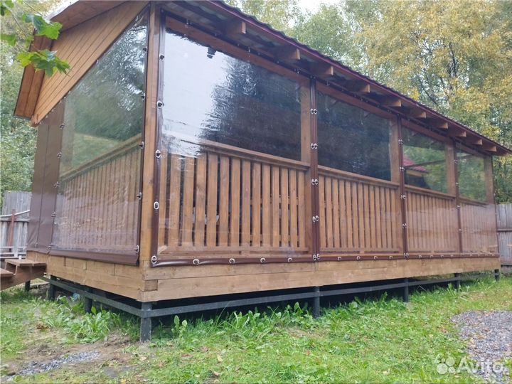 Мягкие окна для беседки