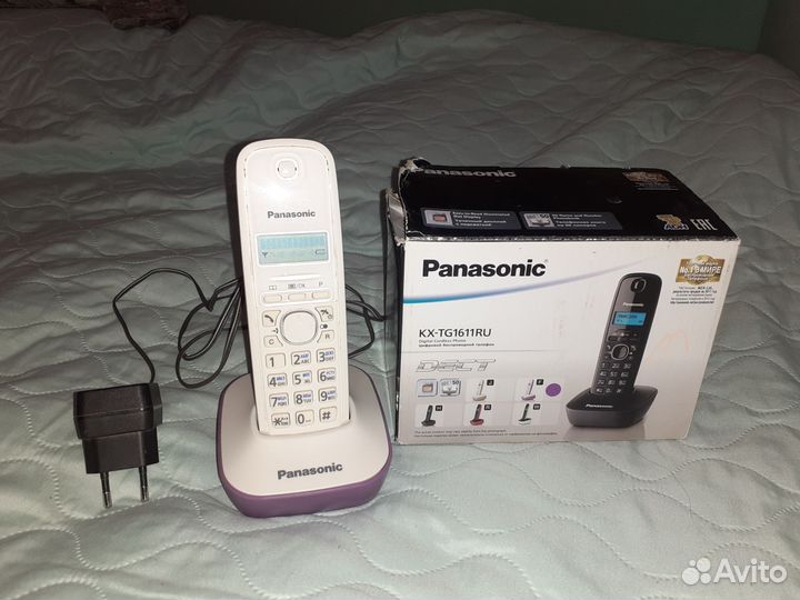 Panasonic цифровой беспроводной телефон kx-tg1611