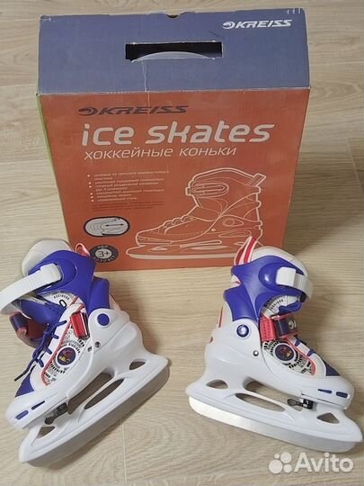 Коньки детские раздвижные 30-33