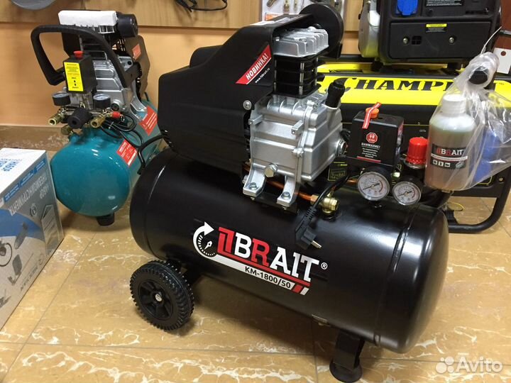 Компрессор воздушный brait км-1800/50