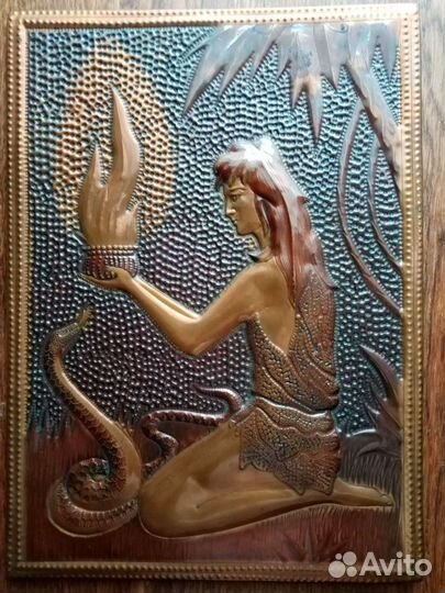 Картина чеканка СССР