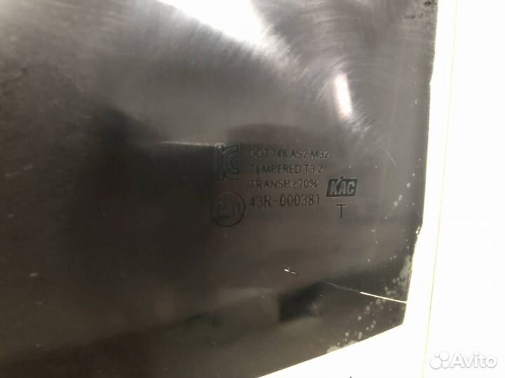 Стекло двери задней левой Kia Rio 3 UB 2011-2017