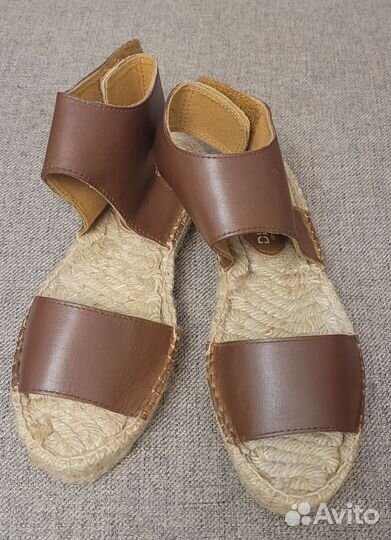 Сандалии эспадрильи кожаные H&M 37