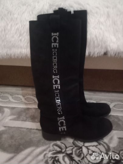 Сапоги осень весна женские 37, замша