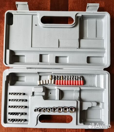 Набор инструмента-бит и торцевых головок, 50 штук