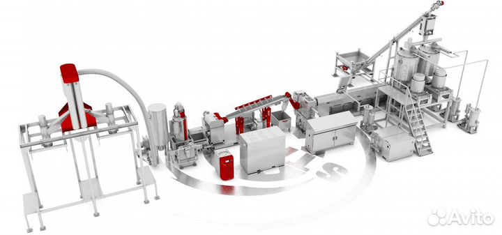Линия гранулирования помета 3000 кг/час