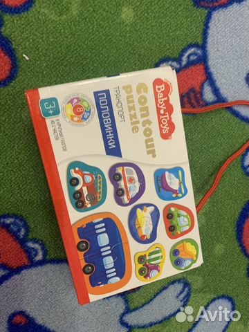 Сортер Пазл половинки транпорт новый