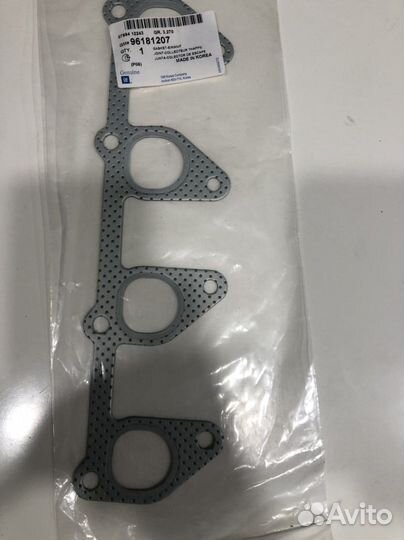 Прокладка выпускного коллектора Lanos, Nexia