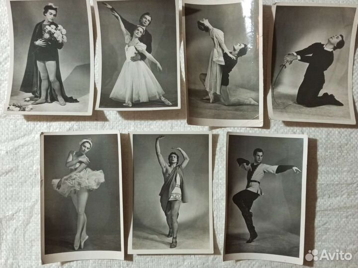 Открытки СССР с артистами балета