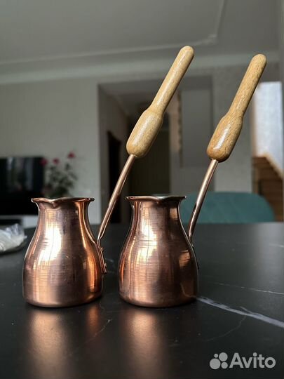 Медный набор для приготовления кофе на песке