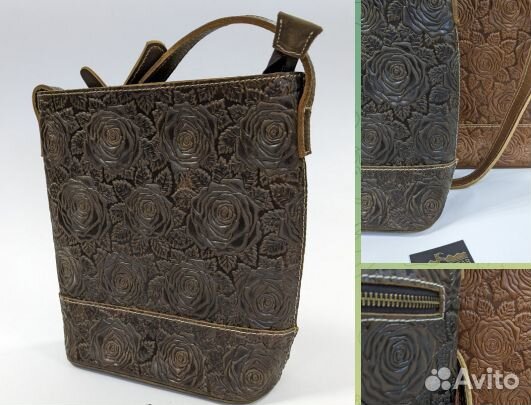 Сумка ручной работы из натуральной кожи Монголия