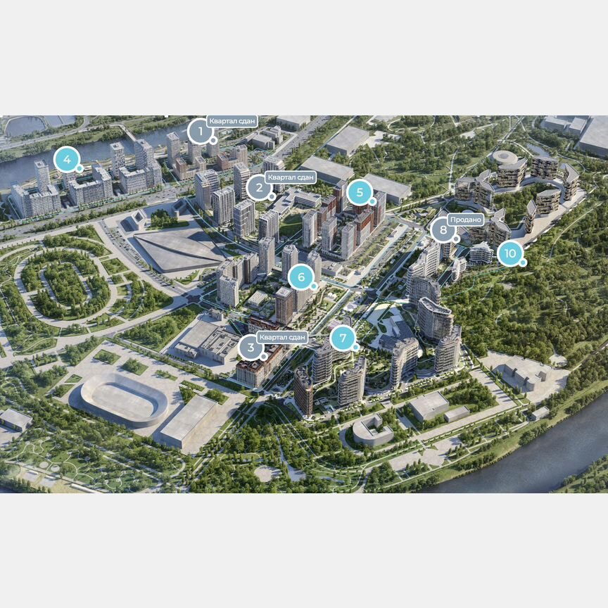 3-к. квартира, 99 м², 15/22 эт.