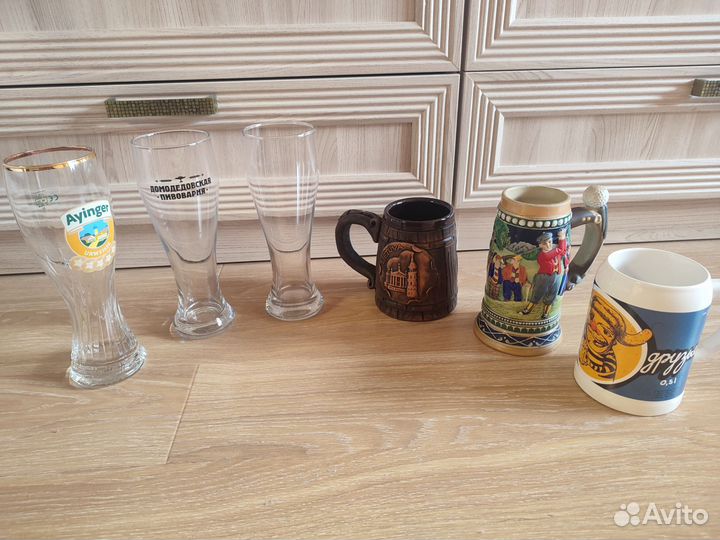 Бокалы, рюмки, стаканы, кружки