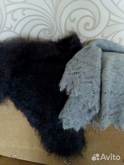 Женские пуховые платки и шарфы новые