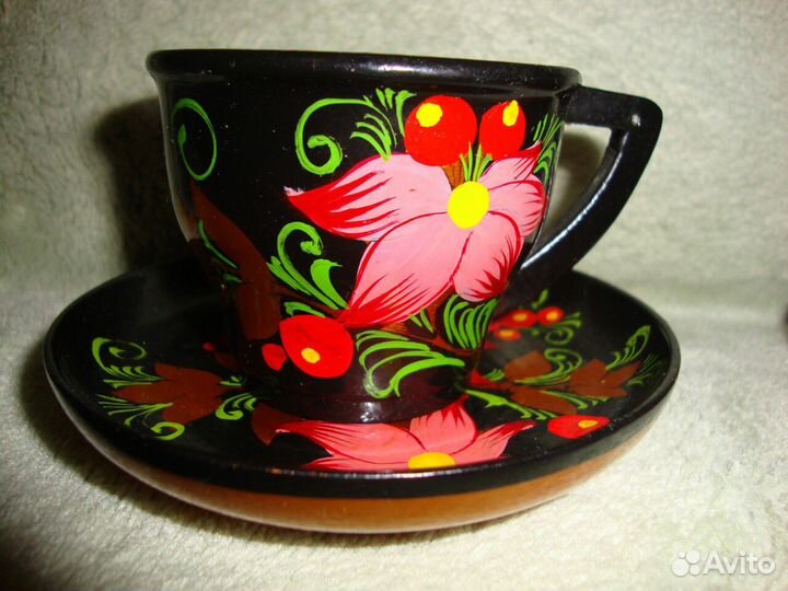 Хохлома кофейная пара