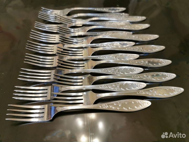 Мельхиоровые вилки СССР