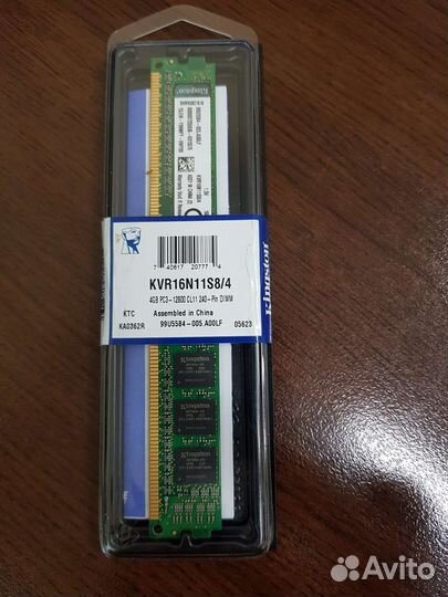 Оперативная память kvr16n11s8/4