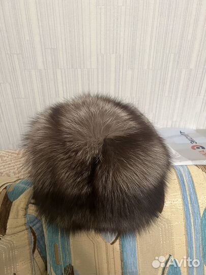 Шапка новая женская из чернобурки