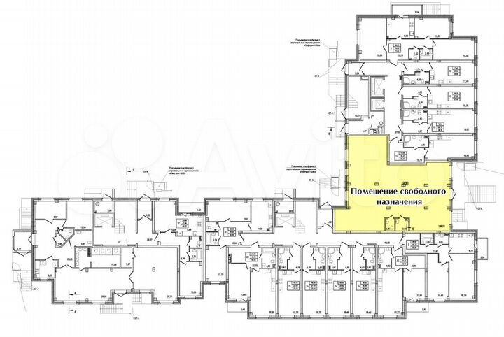 Помещение Свободного назначения, 143.63 м²